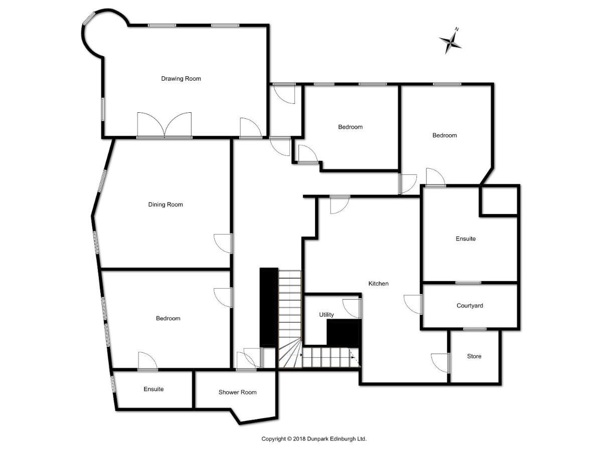 Elegant 3-Bedroom Ramsay Garden Apartment In Edinburgh City Centre Buitenkant foto